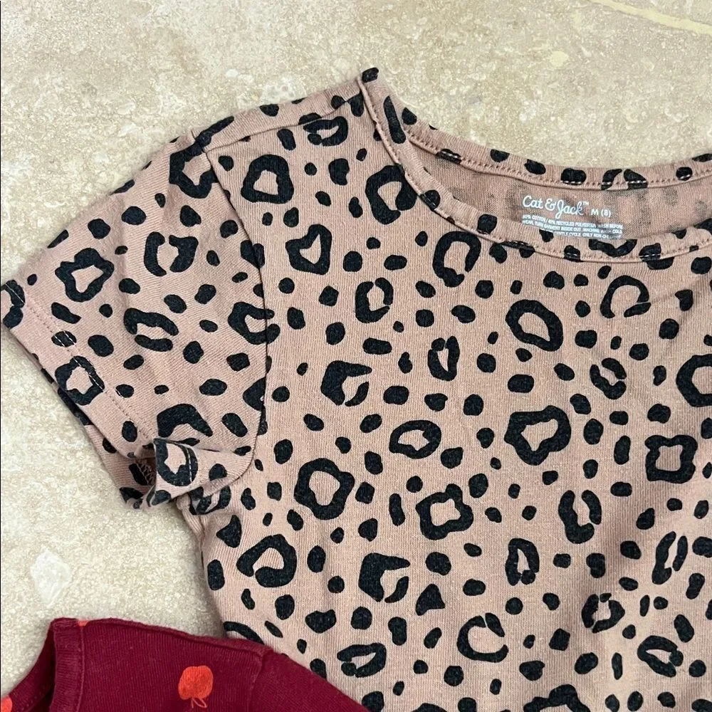 Cat & Jack Red and Tan Dress Bundle